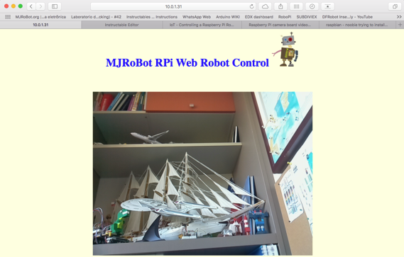 MJRoBot Video Streamer test