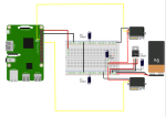 RPi&Servos circuit diagram